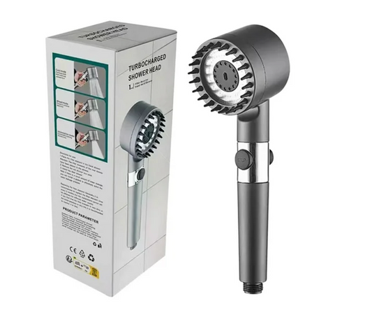 AquaBoost™ – Turbo-Schwenkduschkopf