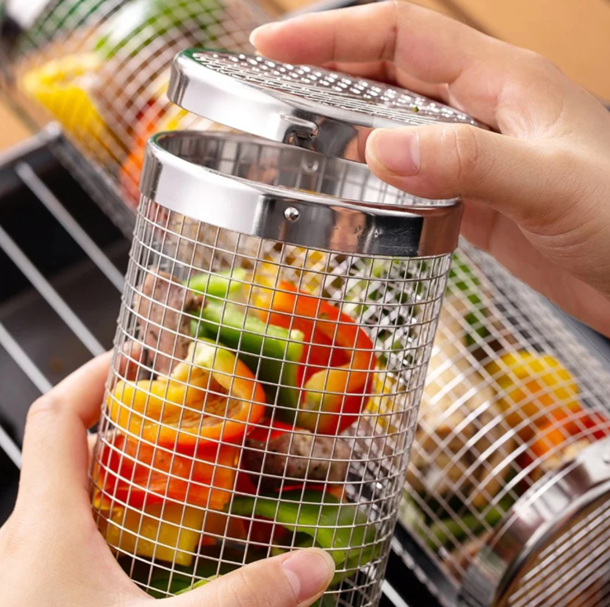 GrillMate™ – Roterende BBQ Mand