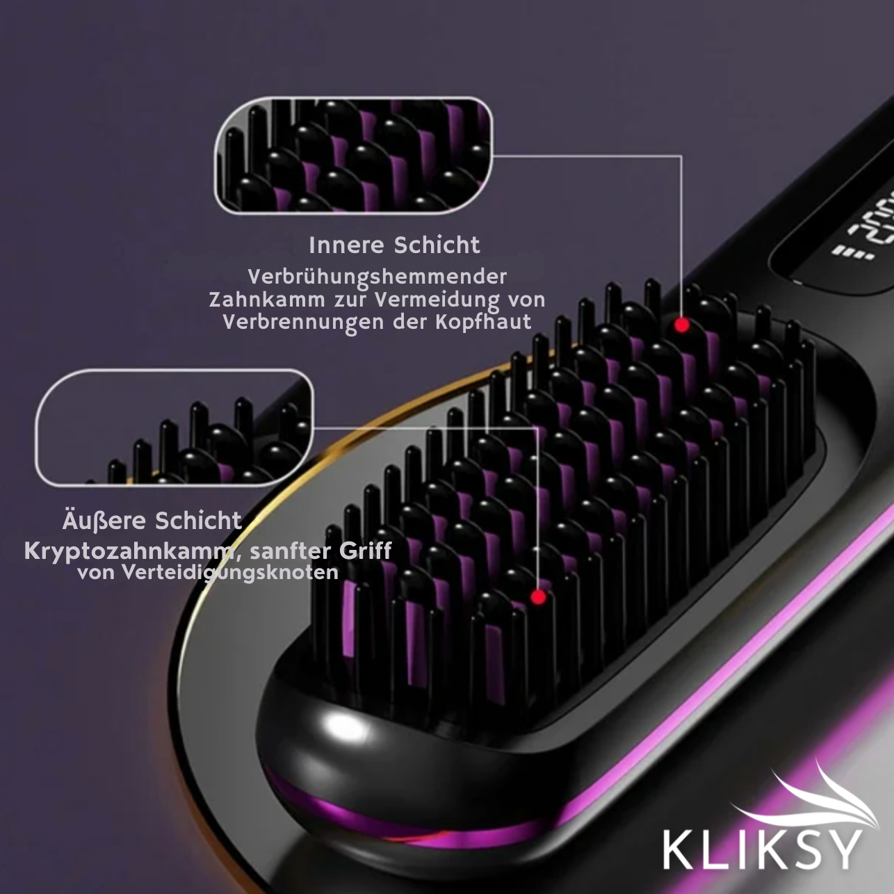 SleekBrush™ – Slimme Haarrechte Kam