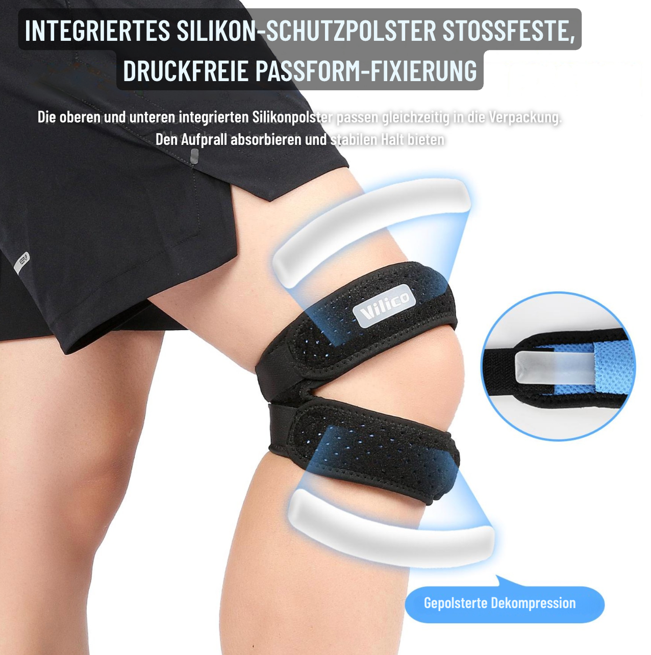 KneeGuard Pro™ – Verstellbare Kniebandage