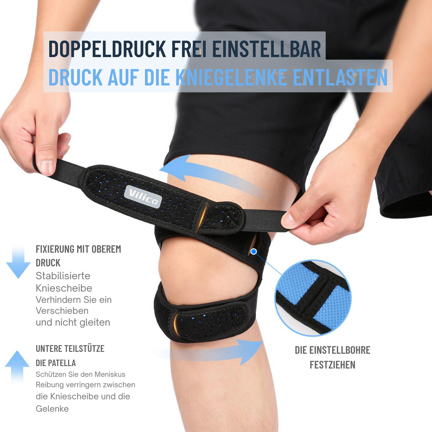 KneeGuard Pro™ – Verstellbare Kniebandage
