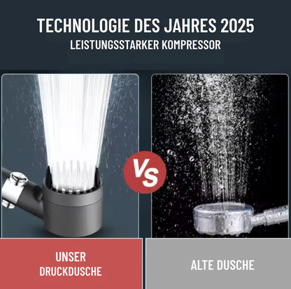 AquaBoost™ – Turbo-Schwenkduschkopf