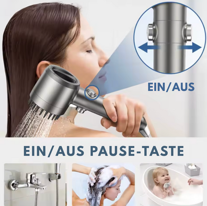 AquaBoost™ – Turbo-Schwenkduschkopf