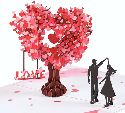 LoveBloom™ – 3D Herzbaum Pop-Up Karte